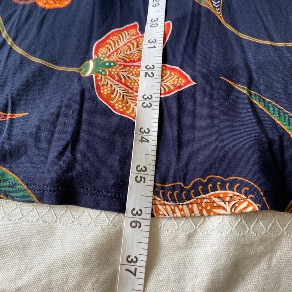 LOFT Navy Floral Midi Dress - Picture 13 of 14